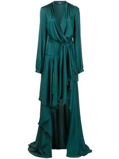 PatBO платье макси асимметричного кроя с запахом