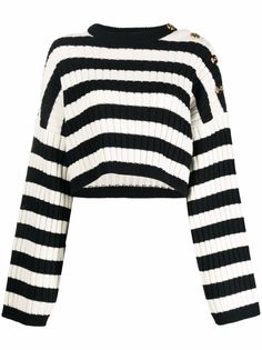Balmain джемпер в полоску