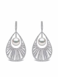 Yoko London серьги Mayfair из белого золота с жемчугом и бриллиантами