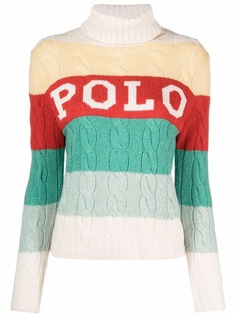 Polo Ralph Lauren джемпер вязки интарсия с логотипом