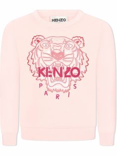Kenzo Kids толстовка с вышивкой Tiger