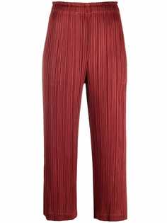 Pleats Please Issey Miyake укороченные плиссированные брюки