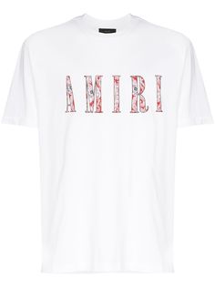 AMIRI футболка с принтом пейсли и логотипом