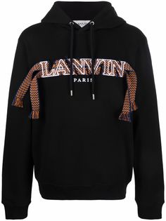LANVIN худи Lace Curb с вышитым логотипом