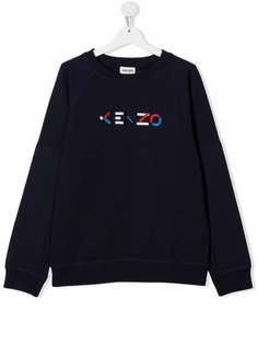 Kenzo Kids толстовка с вышитым логотипом