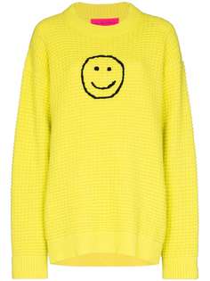 The Elder Statesman Smiley Face waffle-knit jumper