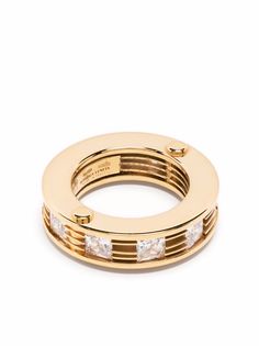 Bottega Veneta crystal-embellished Bolt ring