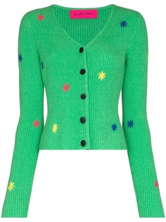 The Elder Statesman star-embroidered V-neck cardigan