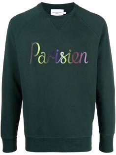 Maison Kitsuné Parisien embroidered sweatshirt