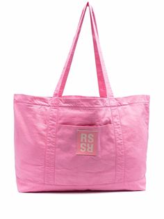 Raf Simons logo-patch maxi shopper