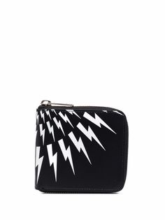Neil Barrett Thunderbolt-print wallet