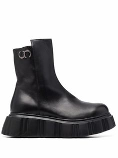 Casadei zip-up chunky boots