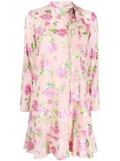 RED Valentino платье мини с завязками и принтом