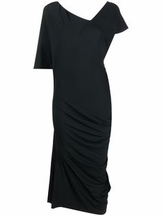 Vivienne Westwood платье миди с V-образным вырезом и короткими рукавами