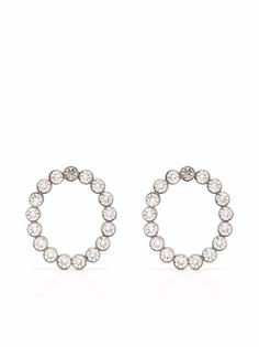 Balenciaga dot oval earrings