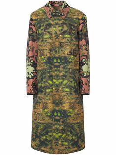 Burberry camouflage-print car coat