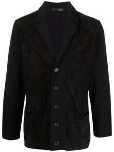 Lardini single-breasted suede blazer
