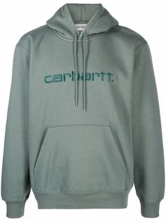 Carhartt WIP logo-embroidered cotton hoodie