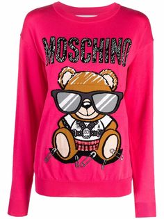 Moschino джемпер Teddy Bear с логотипом