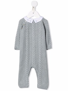 Tartine Et Chocolat cable-knit long-sleeved romper