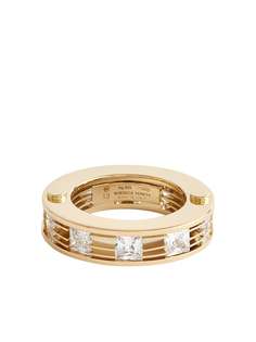 Bottega Veneta BOTTEGA GLD CRYSTL MULTI LAYER BAND RNG