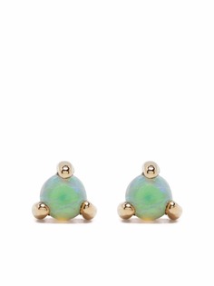 WWAKE серьги-гвоздики из желтого золота с опалом