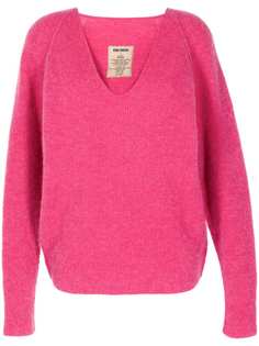 Uma Wang V-neck mohair-wool jumper