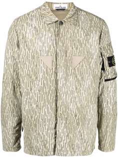 Stone Island рубашка Rain Camo с принтом