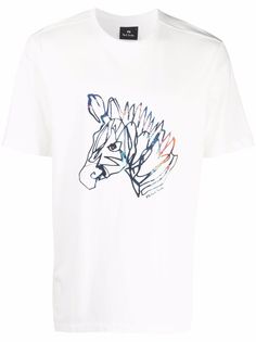 PS Paul Smith футболка с принтом Dreamscape Zebra
