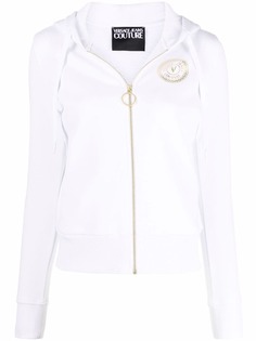 Versace Jeans Couture metallic logo print hoodie