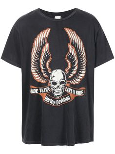 Madeworn футболка с принтом Harley Davidson