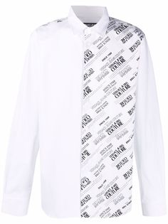 Versace Jeans Couture футболка с логотипом и контрастными вставками