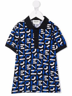 Kenzo Kids logo-print short-sleeve polo shirt