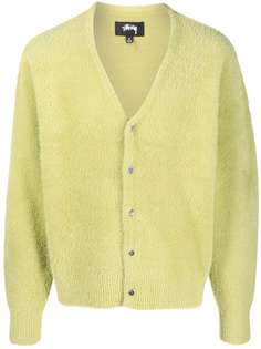 Stussy faux shearling cardigan