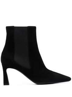 Pollini 75mm leather ankle boots