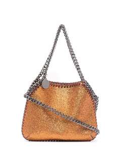 Stella McCartney mini Falabella glitter shoulder bag