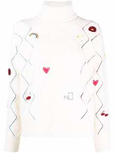 PS Paul Smith zig-zag roll-neck knit jumper