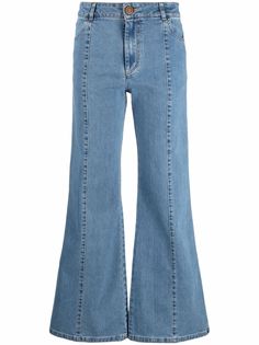 See by Chloé high-waisted flared leg jeans