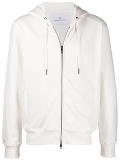 Tagliatore solid-colour zip-up hoodie