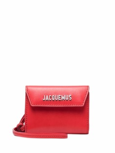 Jacquemus logo-plaque leather wallet