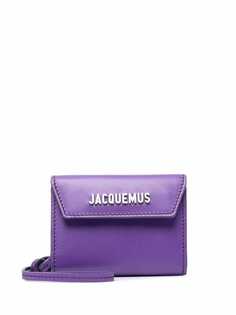 Jacquemus logo-plaque leather wallet