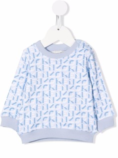 Kenzo Kids monogram-print fleece sweatshirt