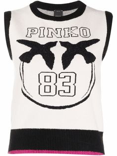 Pinko топ без рукавов с логотипом