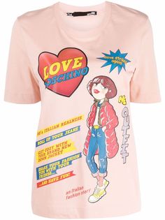 Love Moschino футболка с графичным принтом