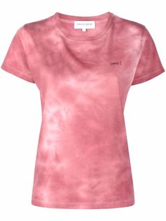 Maison Labiche футболка с вышивкой Omg и принтом тай-дай