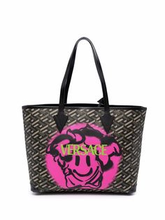 Versace сумка-тоут с принтом Medusa Smiley