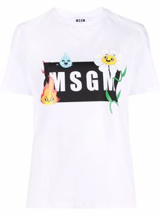 MSGM футболка с логотипом