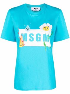 MSGM футболка с логотипом