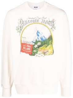 MSGM толстовка с графичным принтом