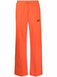 MSGM расклешенные брюки с логотипом